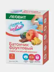 Батончик жиросжигающий Леовит "Худеем за неделю", фруктовый, 7 штук по 10 г