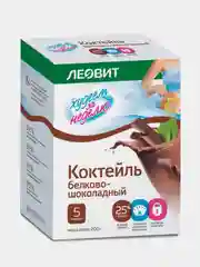 Коктейль Леовит "Худеем за неделю", белково-шоколадный, 5 пакетов по 40 г