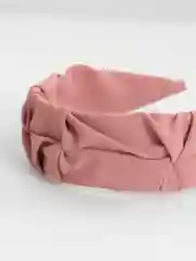 Коралловый меланж ободок для волос объемный, тканевый