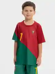 Зеленый детский комплект футбольной формы Messi, Neymar, Cristiano Ronaldo, HAALAND, Benzema