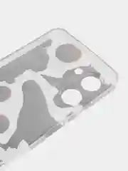 Терракотовый силиконовый чехол на Realme C33 / Реалми С33 прозрачный, с рисунком, защита камеры