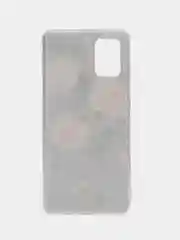 Кораллово-розовый чехол на Samsung Galaxy A71 4G / Самсунг А71 4G прозрачный, с рисунком, защита камеры