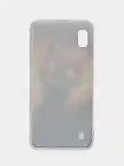 Индиго силиконовый чехол на Samsung Galaxy A10 / Самсунг А10 прозрачный с рисунком, защита камеры