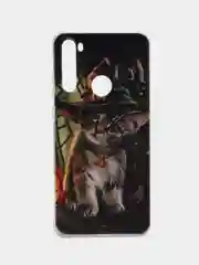 Медный силиконовый чехол на Xiaomi Redmi Note 8T / Сяоми Редми Нот 8T прозрачный, с рисунком