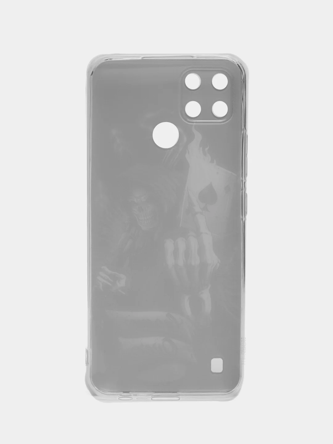 Оливковый силиконовый чехол на Oppo Realme C21Y/C25Y / Оппо Реалми C21Y/C25Y прозрачный, с рисунком