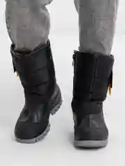 Черный сапоги утепленные, детские NG-0002