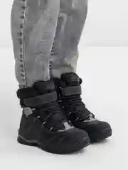 Черный ботинки утепленные NG-0001