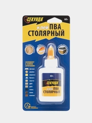Клей столярный ПВА Секунда, 30 мл