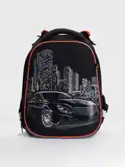 Рюкзак школьный для мальчика Brauberg Premium, 2 отделения, с брелком, City car, 271356