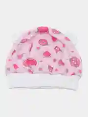 Шапочка для новорожденного с ушками, 100% хлопок, возраст 6-9 месяцев
