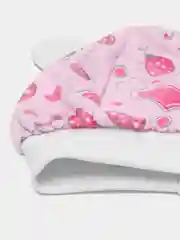 Шапочка для новорожденного с ушками, 100% хлопок, возраст 6-9 месяцев
