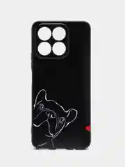 Песочный хаки силиконовый чехол для HONOR X8a (Хонор Х8А), с принтом, с рисунком