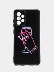 Голубой силиконовый чехол для Samsung Galaxy A52 / A52S, с принтом, с рисунком, Самсунг А52 А52С