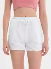 Белый шорты женские спортивные