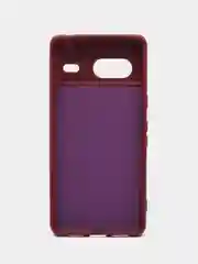 Тёмно-бордовый чехол для Google Pixel 7 (Гугл Пиксель 7), с мягкой подкладкой