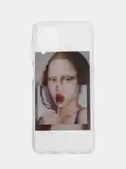Багровый силиконовый чехол для Samsung Galaxy A12 / M12, с принтом, с рисунком (Самсунг А12 / М12)