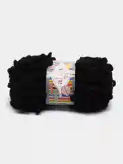 Черный пряжа Puffy Fine Alize 14 м, 100 гр