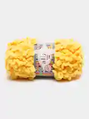 Желтый пряжа Puffy Fine Alize 14 м, 100 гр