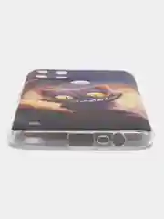 Индиго силиконовый чехол на Oppo Realme C21Y/C25Y / Оппо Реалми C21Y/C25Y прозрачный, с рисунком
