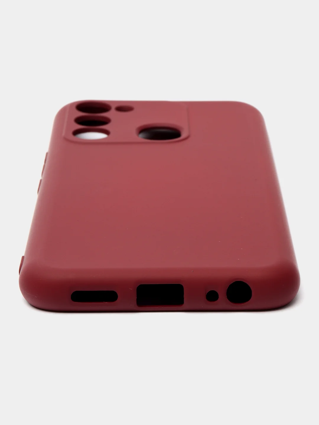 Тёмно-бордовый чехол для Tecno Spark Go 2022 / Spark 8C (Техно Спарк Го 2022 / Спарк 8С), Silicone Case