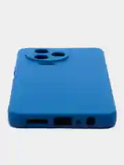 Синий чехол Infinix NOTE 12 2023 NOTE 12 PRO 4G (Инфиникс Нот 12 2023 Про), с мягкой подкладкой