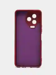 Тёмно-бордовый чехол Infinix NOTE 12 2023 NOTE 12 PRO 4G (Инфиникс Нот 12 2023 Про), с мягкой подкладкой