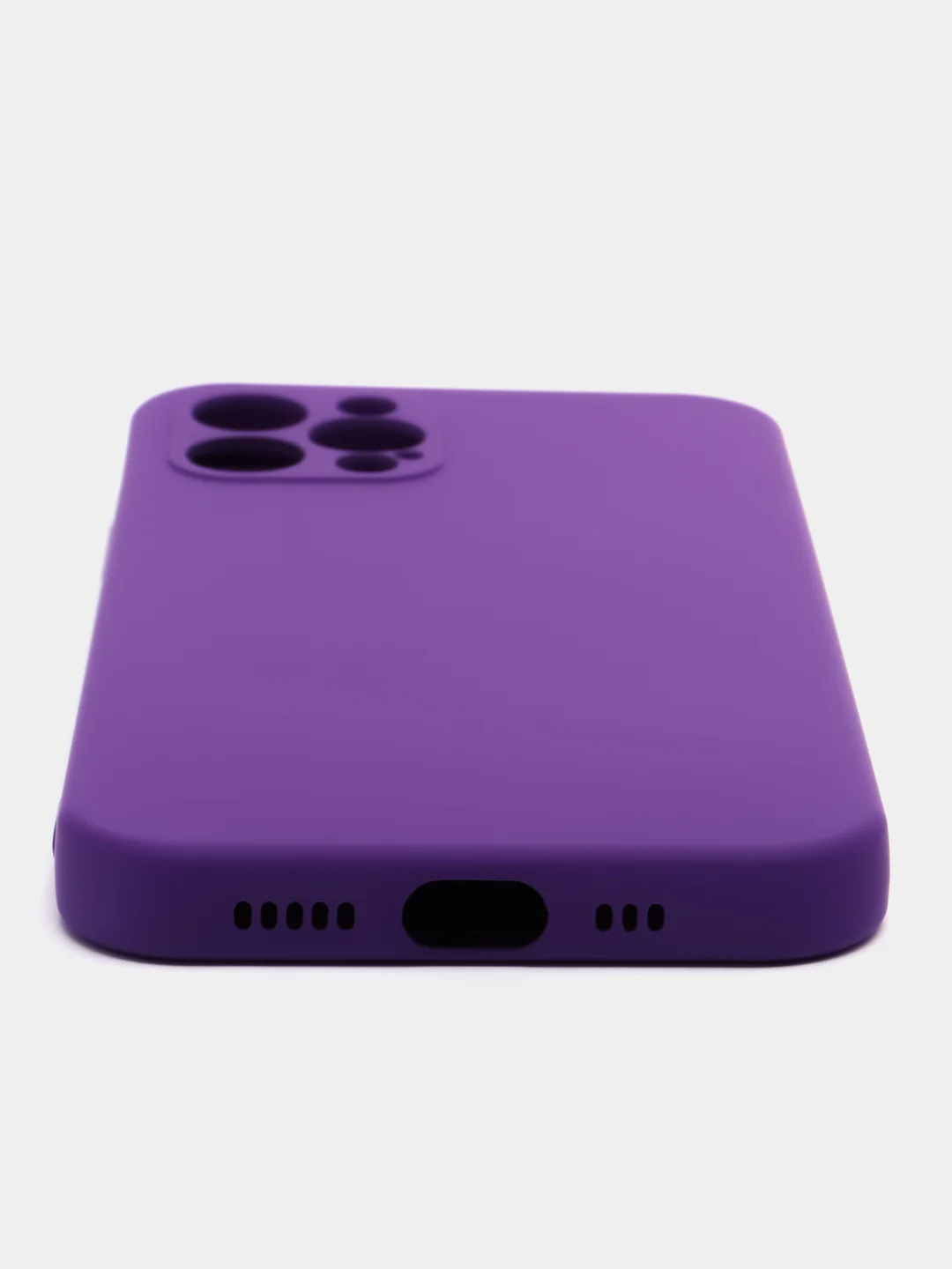 Фиолетовый silicone Case чехол для iPhone (Айфон) 15, 14, 13, 12, 11, Pro, Max, Mini, Plus, XR, X, XS
