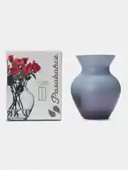 Серый металлик ваза для цветов, стекло