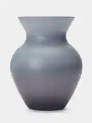 Серый металлик ваза для цветов, стекло