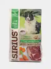 Сухой корм для взрослых собак СИРИУС SIRIUS, говядина с овощами, 2 кг