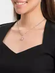 Серебряный женская цепочка, на шею, с подвеской Сердце