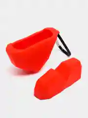 Тёмно-розовый чехол для беспроводных наушников AirPods Pro 2 / AirPods Pro (Аирподс), силиконовый