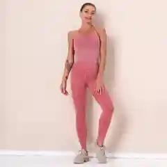 Фиолетовый женский костюм для фитнеса и йоги