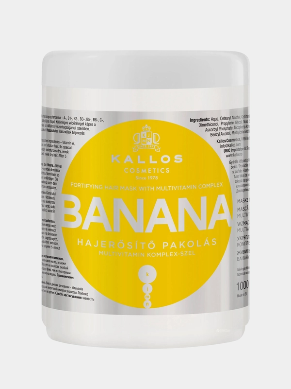 Kallos Маска для волос KJMN  Banana, 1л