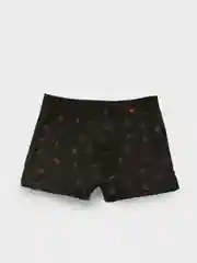 Черный трусы мужские, боксеры, больших размеров, King Size, c рисунком "Кросс"