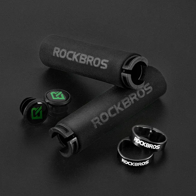 Угольный rockbros велосипедные ручки, мягкие силиконовые губчатые накладки на ручки