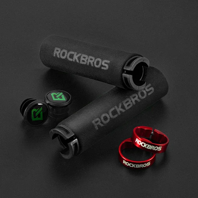 Тёмно-серый rockbros велосипедные ручки, мягкие силиконовые губчатые накладки на ручки