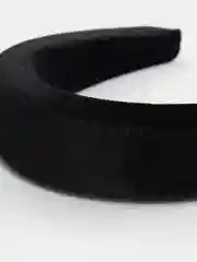 Черный ободок для волос, объемный, бархатный