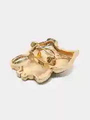 Лесной зеленый брошь "Совушка"
