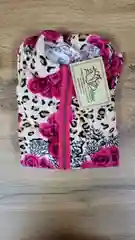 Розовый халат детский велюровый, Lilians