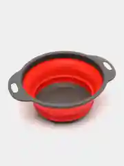 Красный дуршлаг складной, силиконовый, набор из 2 штук