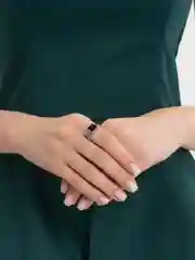 Серый металлик кольцо унисекс регулируемые/ открытые кольца