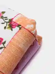 Оранжевый скатерть Пэчворк, рогожка