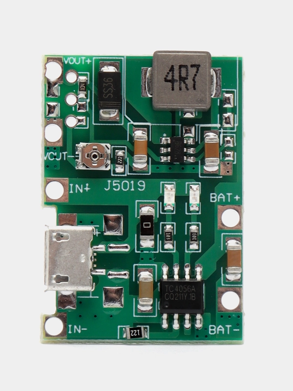 Модуль зарядки для Li-ion 18650 TP4056 c повышающий преобразователем MT3608 2A, arduino ПК