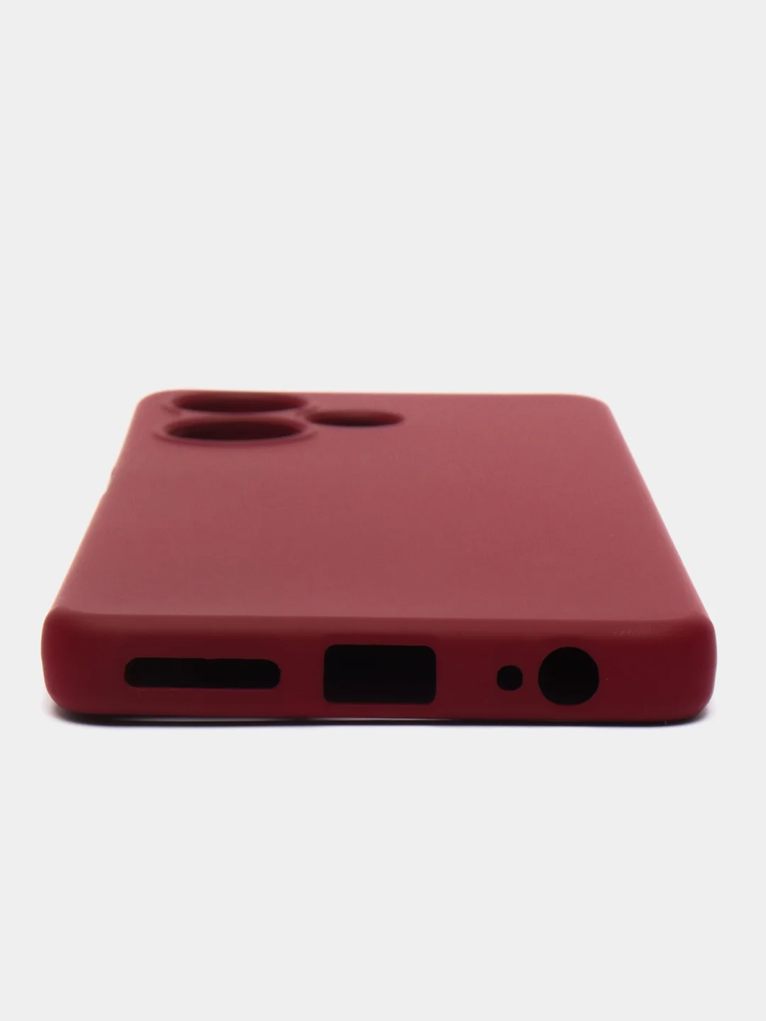 Тёмно-бордовый чехол для Infinix HOT 30 (Инфиникс Хот 30), Silicone Case