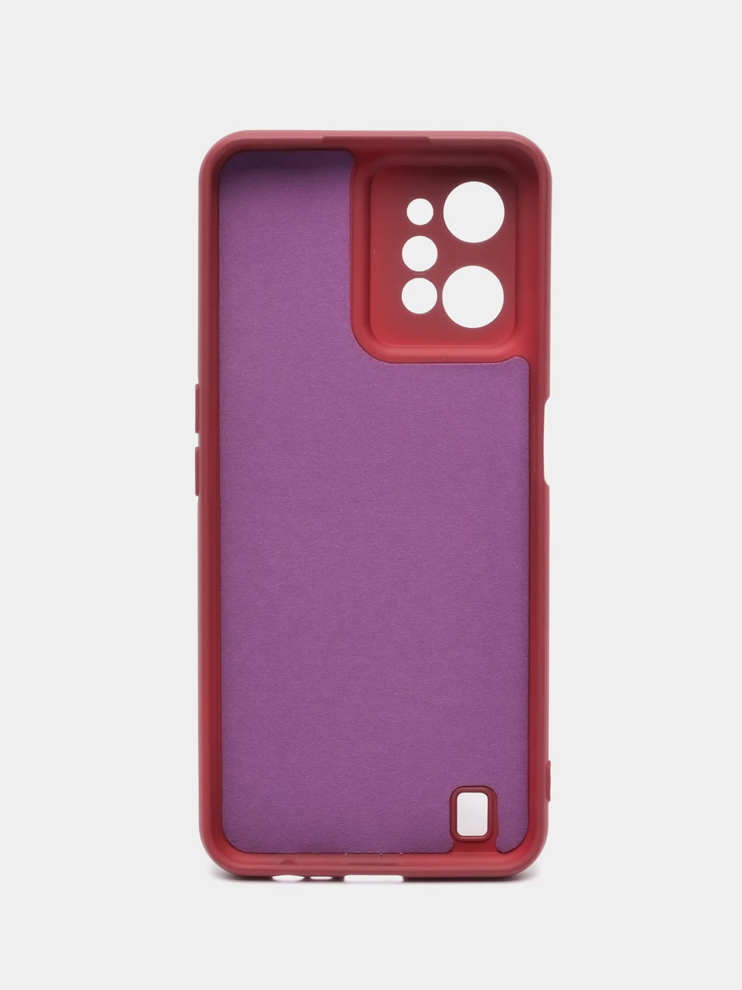 Тёмно-бордовый чехол для Realme C31 (Реалми С31), Silicone Case