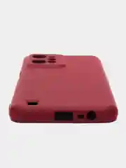 Тёмно-бордовый чехол для Realme C31 (Реалми С31), Silicone Case