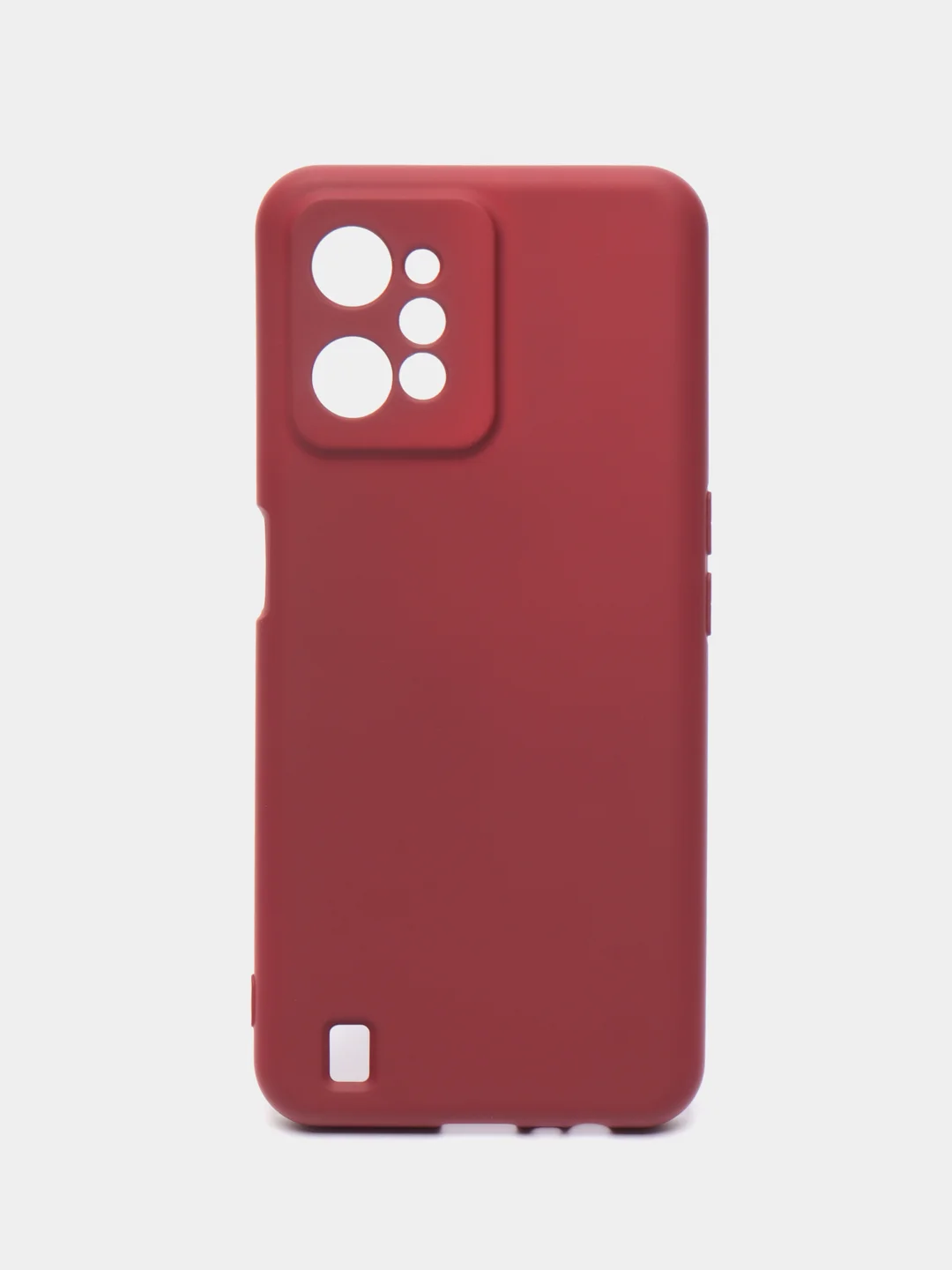 Тёмно-бордовый чехол для Realme C31 (Реалми С31), Silicone Case