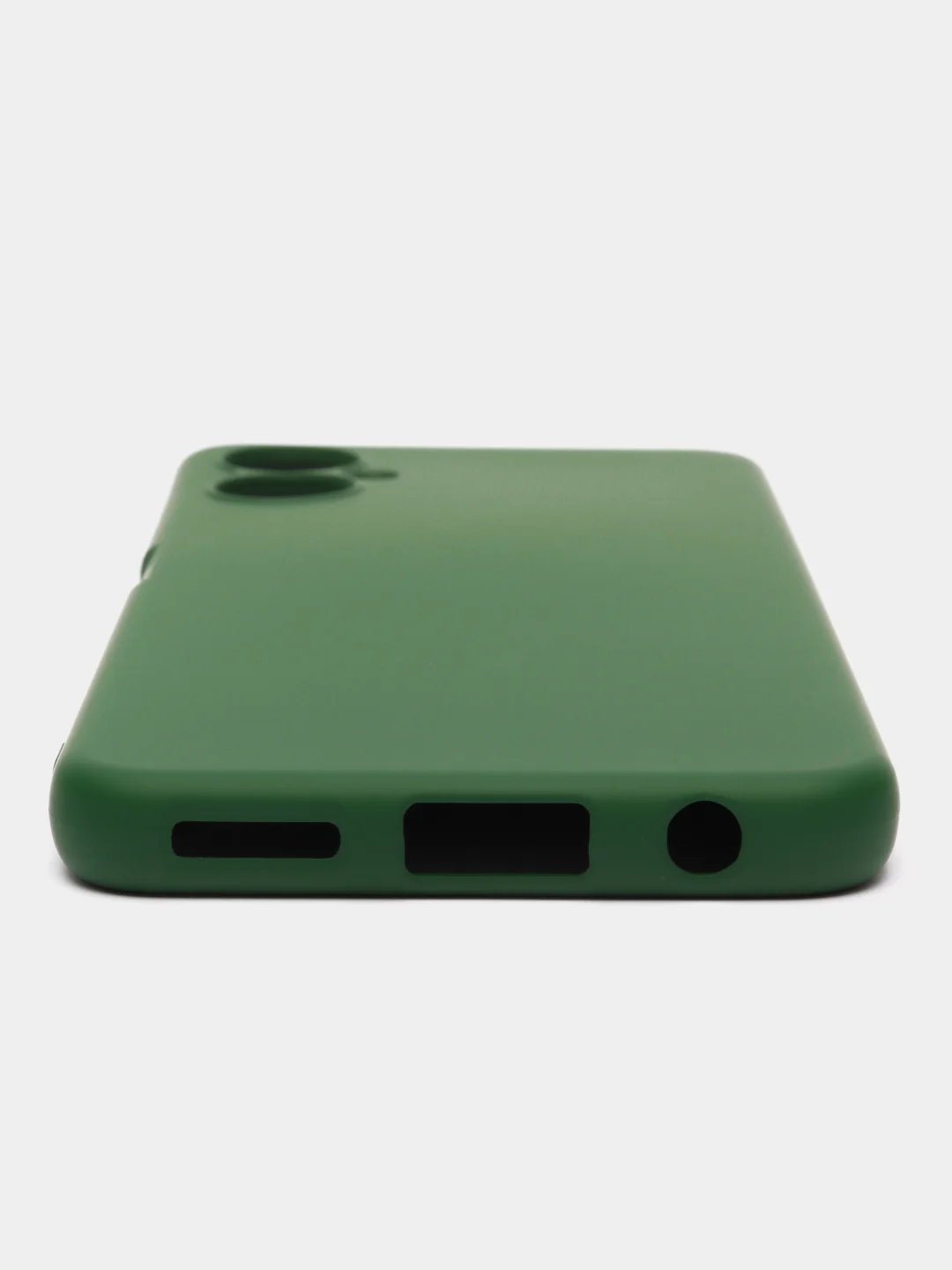 Зеленый силиконовый чехол для Tecno Camon 19 Neo (Техно Камон 19 Нео), Silicone Cover с мягкой подкладкой