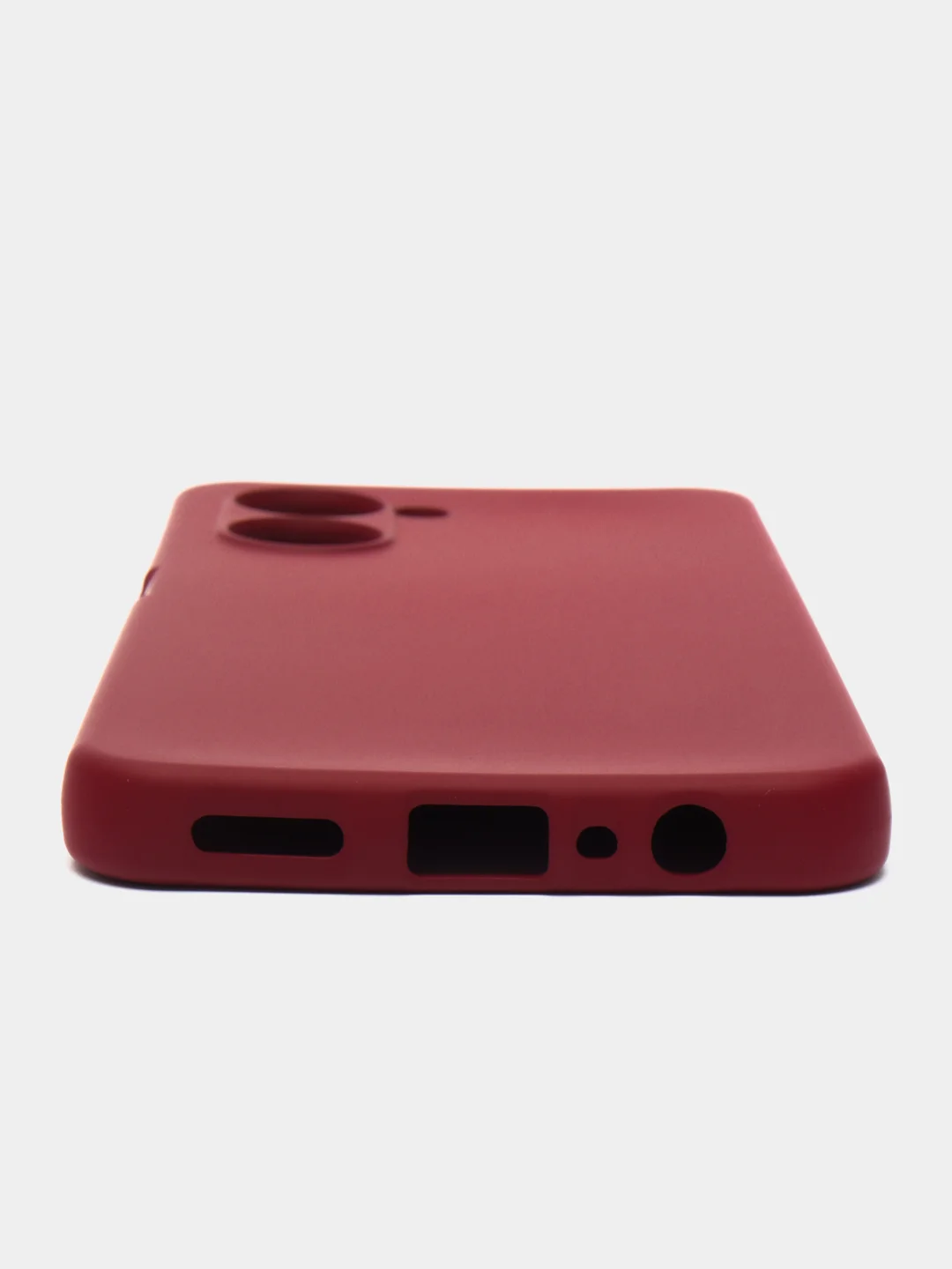 Тёмно-бордовый чехол для Realme C33 (Реалми С33), Silicone Case
